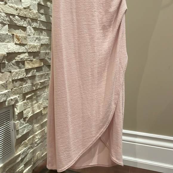 Aritzia Wilfred Free Pink Wrap Dress - Picture 4 of 6